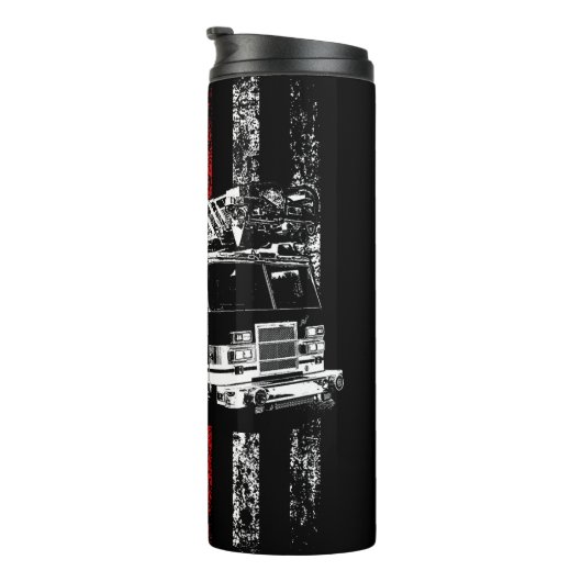 Engine Over Thin Red Flag Thermosbeker (Geroteerd rechts)