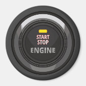 Engine Start Stop Button voor Nerd Geeks Magneet (Voorkant)