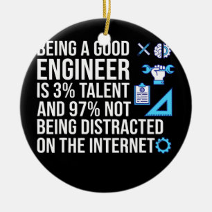 Engineer als goede software voor engineer computer keramisch ornament