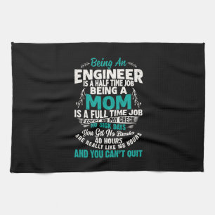 Engineer Art als ingenieur mam Theedoek