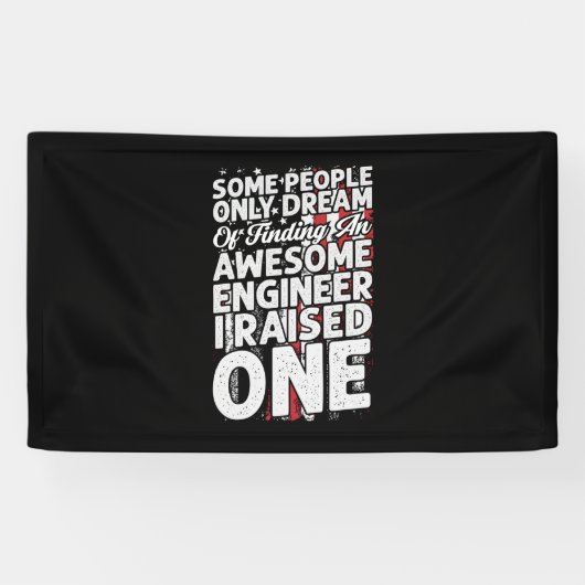Engineer Art Geweldige engineer Spandoek (Horizontaal)