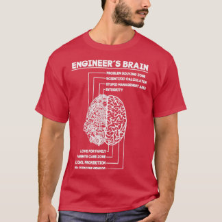 Engineer Brain Funny Engineering T-shirt