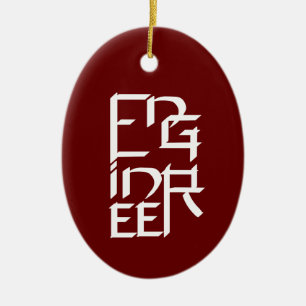 Engineer Character Keramisch Ornament