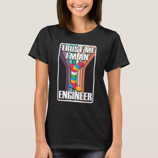 Engineer Construction Master Builder Building Bric T-shirt (Voorkant)