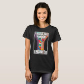 Engineer Construction Master Builder Building Bric T-shirt (Voorkant volledig)
