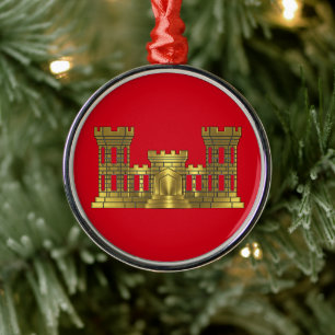 ENGINEER CORPS Christmas Metalen Ornament