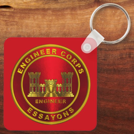 Engineer Corps Sleutelhanger (Achterkant)