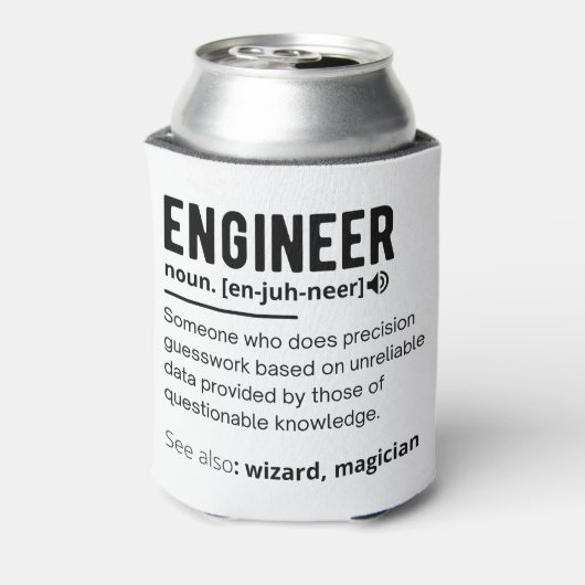 Engineer Definition Engineering Gift Blikjeskoeler (Blikje Achterkant)