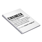 Engineer Definition Engineering Gift Notitieboek (Rechterzijde)