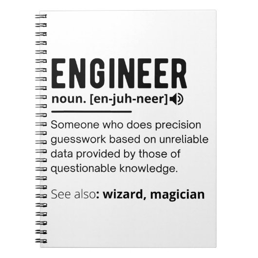 Engineer Definition Engineering Gift Notitieboek (Voorkant)