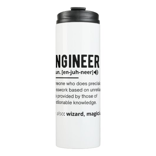 Engineer Definition Engineering Gift Thermosbeker (Voorkant)