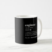 Engineer Definition Engineering Mechanical Civil Koffiemok (Voorkant rechts)