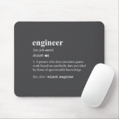 Engineer Definition Funny Engineering Mechanical C Muismat (Met muis)