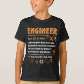 Engineer Definition Funny Engineering Nerdy Scienc T-shirt (Voorkant)