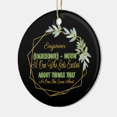 Engineer Definition Funny Humorisy Keramisch Ornament (Links)