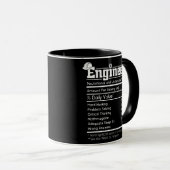 Engineer Definition Mannen Engineering Funny Mok (Voorkant rechts)