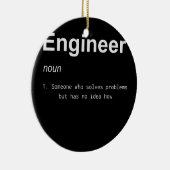 Engineer Definition voor Global Engineering Day Keramisch Ornament (Rechts)