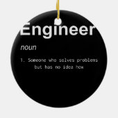 Engineer Definition voor Global Engineering Day Keramisch Ornament (Achterkant)