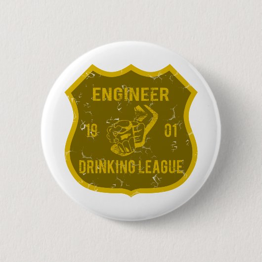 Engineer Drink Liga Ronde Button 5,7 Cm (Voorkant)