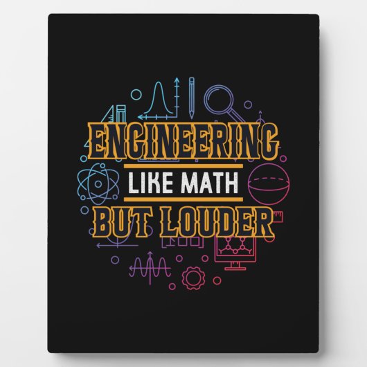 Engineer Engineering als Wiskunde Fotoplaat (Voorkant)