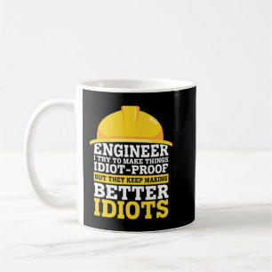 Engineer Engineering Crew Specialist Funny Sayings Koffiemok