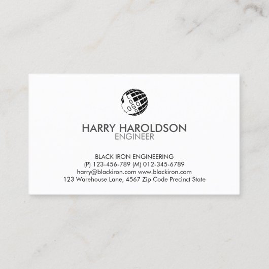 Engineer Engineering Hardware Visitekaartje (Achterkant)