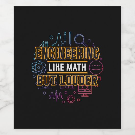 Engineer Engineering Like Math Wijn Etiket (Enkel label)