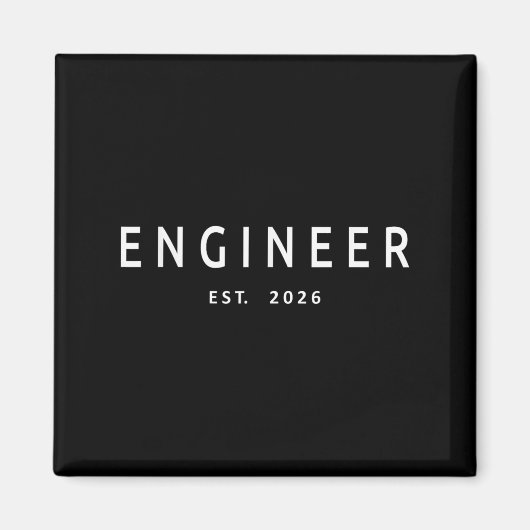Engineer Est. 2026 Engineering Graduation Magneet (Voorkant)