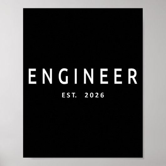 Engineer Est. 2026 Engineering Graduation Poster (Voorkant)