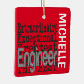 Engineer Extraordinaire CUSTOM Keramisch Ornament (Rechts)