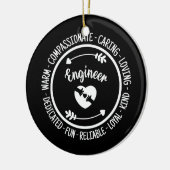 Engineer Funny Appreciings Quotes Keramisch Ornament (Links)