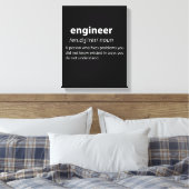 Engineer Funny Dictionary Definition Canvas Afdruk (Insitu (Slaapkamer))