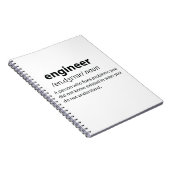 Engineer Funny Dictionary Definition Notitieboek (Rechterzijde)