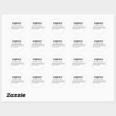 Engineer Funny Dictionary Definition Ronde Sticker (Vel)