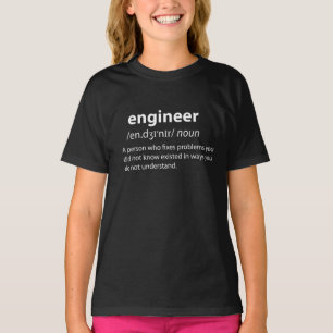 Engineer Funny Dictionary Definition T-shirt