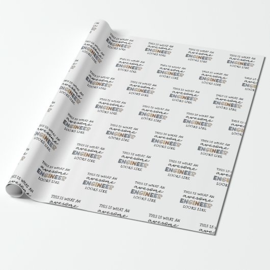 Engineer Funny Geweldige Engineer | Techniek Cadeaupapier (Uitgerold)