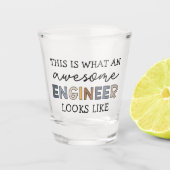 Engineer Funny Geweldige Engineer | Techniek Shot Glas (Voorkant)