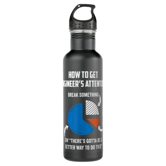 Engineer Funny Gift for Electrical,Mechanical,Civi Waterfles (Voorkant)