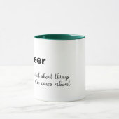 Engineer Get Excited Joke humor Pun Funny Design Mok (Midden)