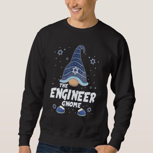 Engineer Gnome Hanukkah Family Matching for men w Trui (Voorkant)