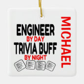 Engineer houdt van spelen Trivia CUSTOM Keramisch Ornament (Voorkant)