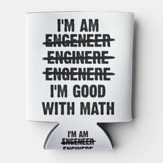 Engineer. Ik ben goed met Wiskunde Blikjeskoeler