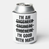 Engineer. Ik ben goed met Wiskunde Blikjeskoeler (Blikje Achterkant)