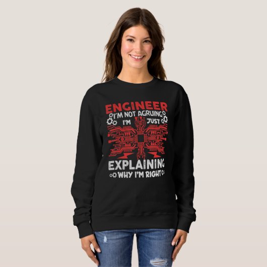 Engineer I'm Not Arguing Electrical Engineering Trui (Voorkant volledig)