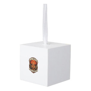 Engineer Loves Halloween Pompoen Harde Hoed Hamer  Kubus Ornament