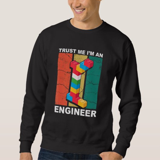 Engineer Master Builder Building Bricks Con Trui (Voorkant)