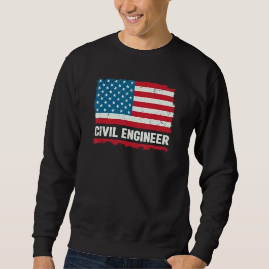 Engineer Men Women Civil Engineer Humor Tee Trui (Voorkant)