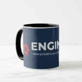 Engineer Mug - ENGINEER I solve problems Mok (Voorkant links)