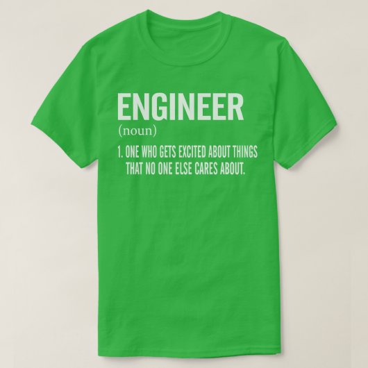 Engineer Noun 1 T-shirt (Design voorkant)