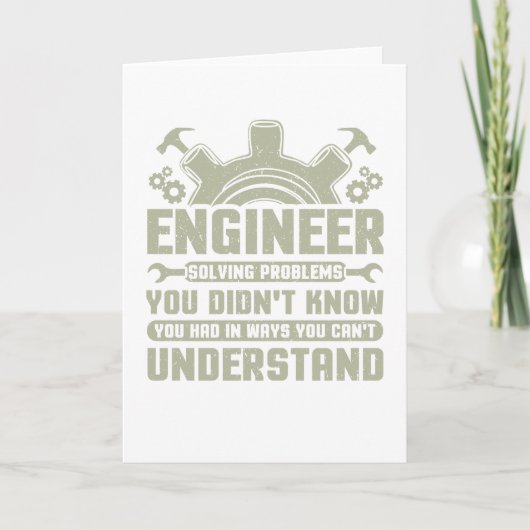 Engineer Problem Solver Engineering carrière Kaart (Voorkant)